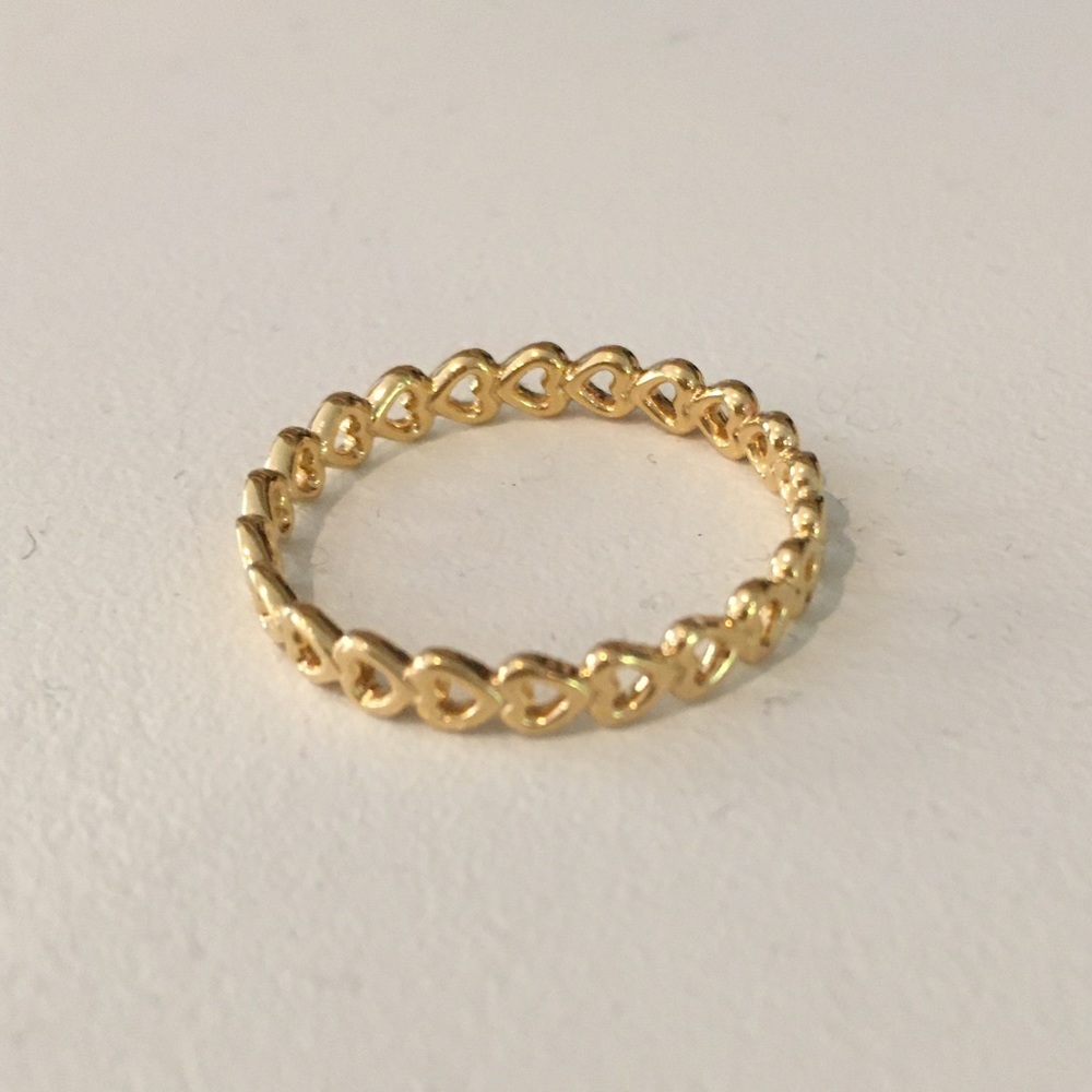 Pandora band of hearts ring